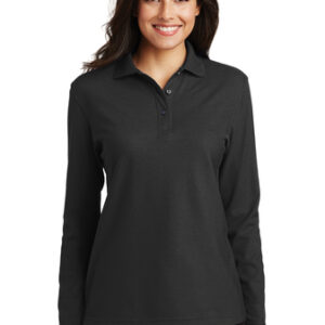 L500LS Ladies Silk Touch Long Sleeve Polo
