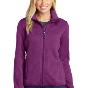 L232 Ladies Sweater Fleece Jacket