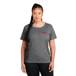 Oerlikon Sport-Tek® Ladies PosiCharge® Tri-Blend Wicking Scoop Neck Raglan Tee. LST400