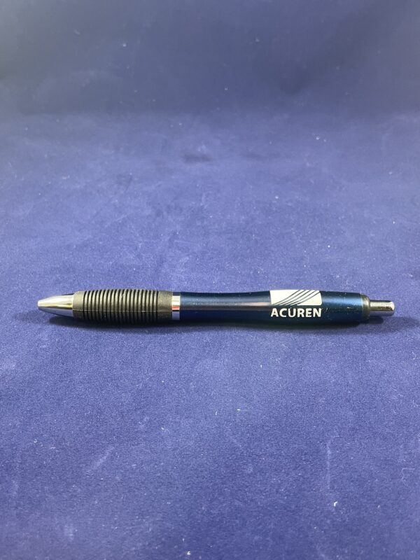 El-Gripper Pen In Navy Blue With Logo