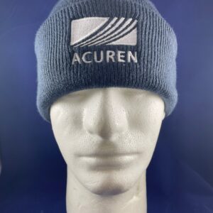 Knit Hat Navy With Acuren Logo