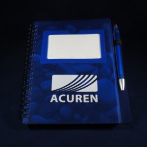 Acuren Business Card Notebook With Pen