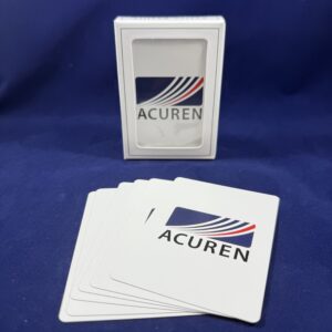 Solid Back Playing Cards with Logo