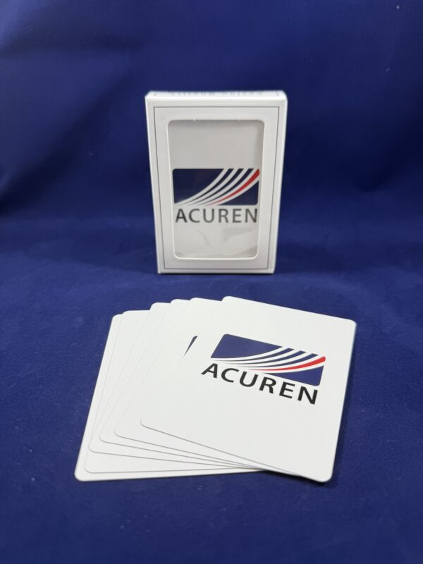 Solid Back Playing Cards with Logo