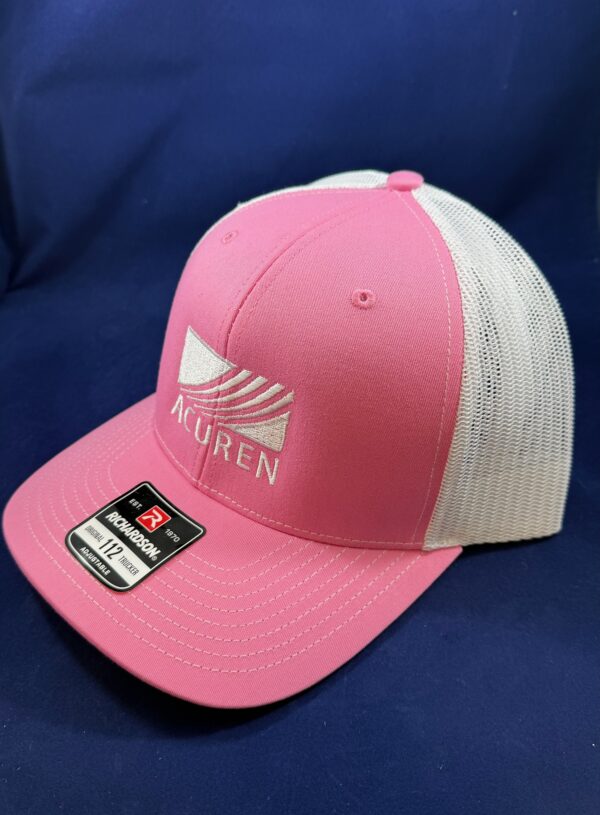Richardson Hot Pink/White Mesh Back Cap OSFA