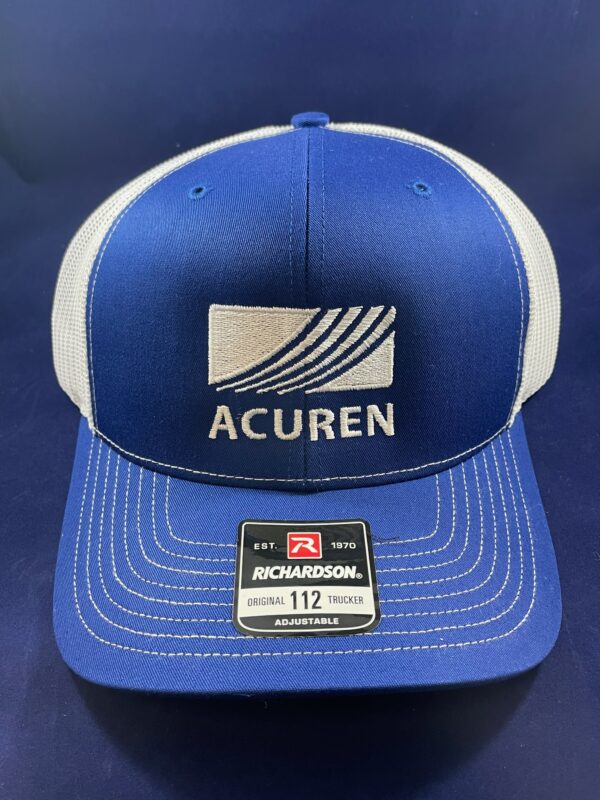 Richardson Royal/White Mesh Back Cap OSFA (order in quantities of 12)