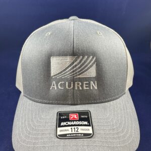 Richardson Heather Grey/Grey Mesh Back Cap OSFA (Please order in quantities of 12)