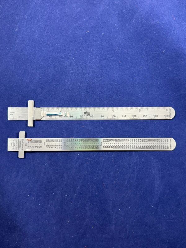 Stainless Steel Pocket Ruler With Acuren Logo