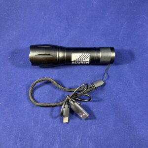 Infinite Rechargeable LED Flashlight with Acuren Logo