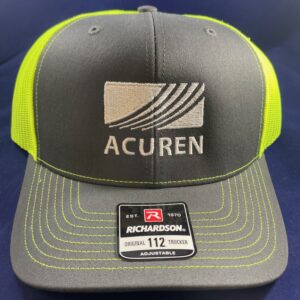 Richardson Charcoal/Neon Acuren Hat (Please order quantities of 12)