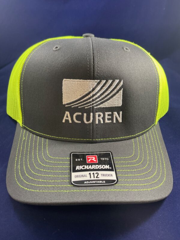 Richardson Charcoal/Neon Acuren Hat (Please order quantities of 12)